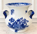 Blue & White Ironstone Cachepot
7” H × 8½” W