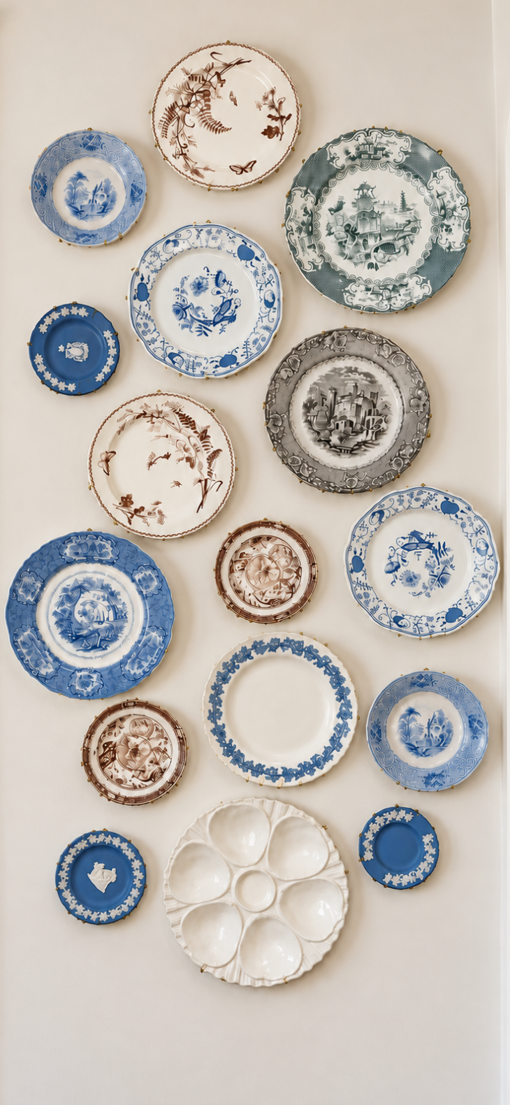 The Collected Classics Plate Wall 🤎💙