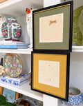 Pair of Framed E. Jane Gibson Textured Artworks