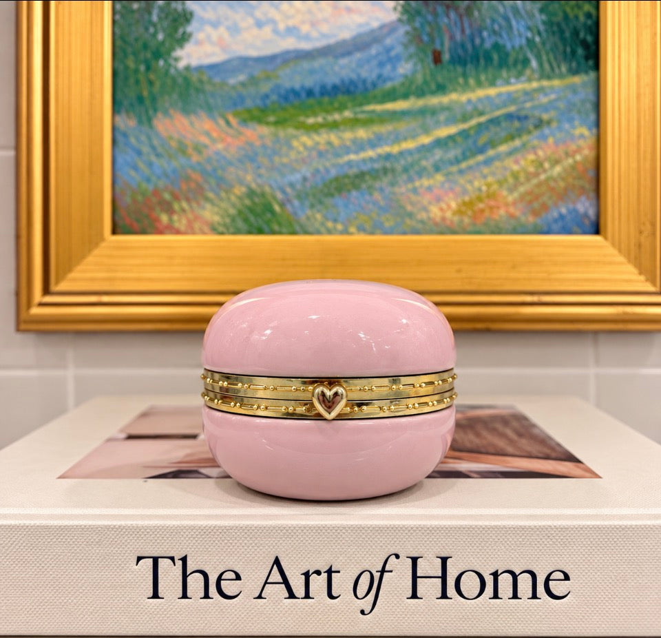 Pink Macaron Trinket Box