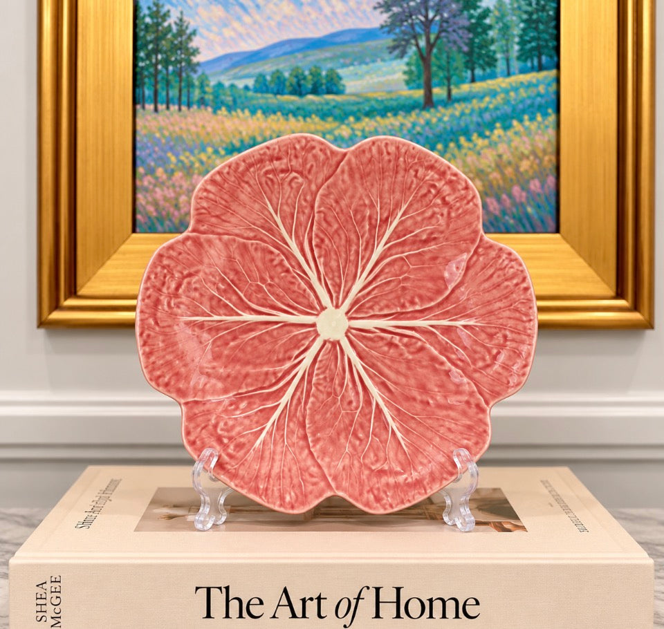 Bordallo Pinheiro Pink Cabbage Plate
10.5”