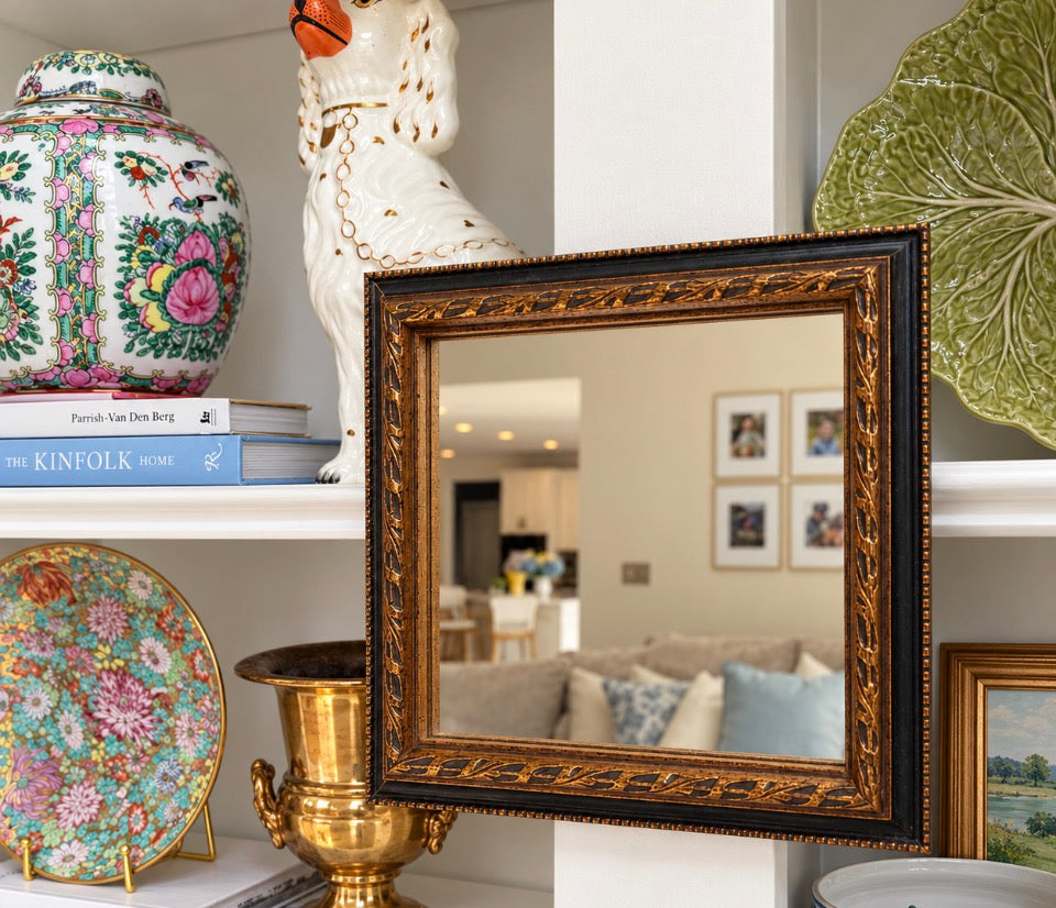 Vintage Square Framed Mirror
Approximately 8″ × 8″