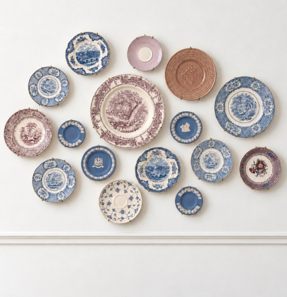 Vintage Eclectic Plate Wall Collection