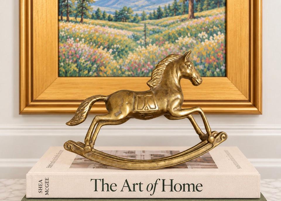 Brass Rocking Horse