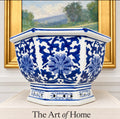 Blue & White Pedestal Bowl 💙