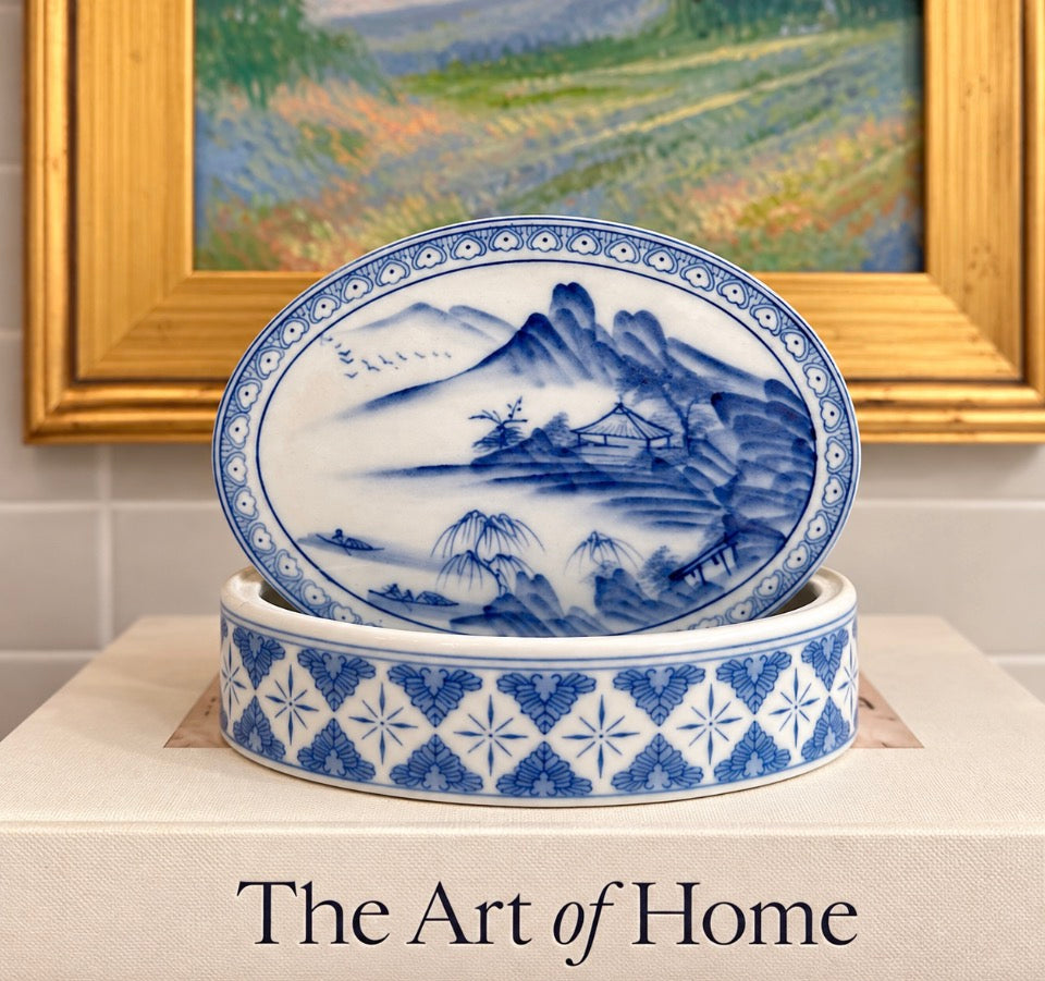 Blue & White Chinoiserie Dresser Box