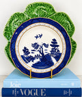 Bordallo & Blue Willow Plate Stack