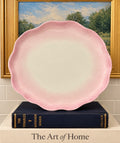 Vintage Pink Scalloped Plate