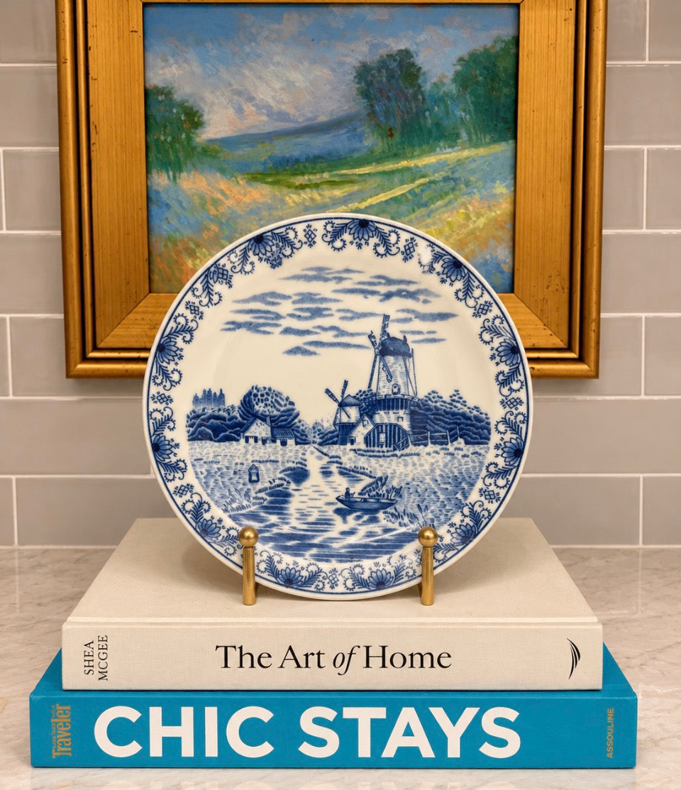 Antique Louis Regout Delft Saucer | c. 1883–1888