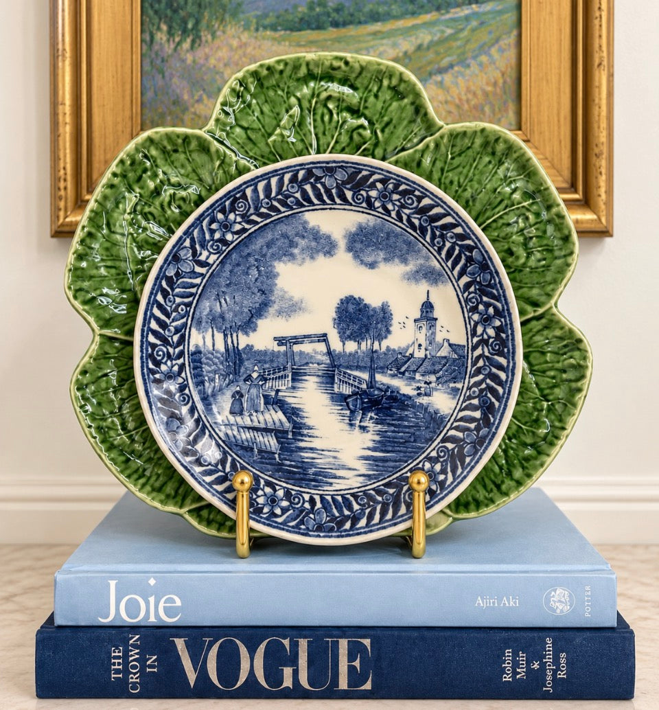 Delft & Cabbageware Plate Stack