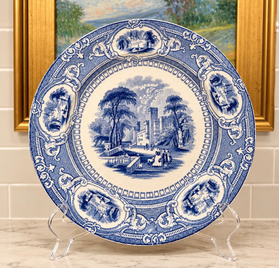 Antique Corinthia by J. Challinor Blue & White Plate | 8¾”
