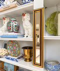 Vintage Narrow Gold Framed Mirror