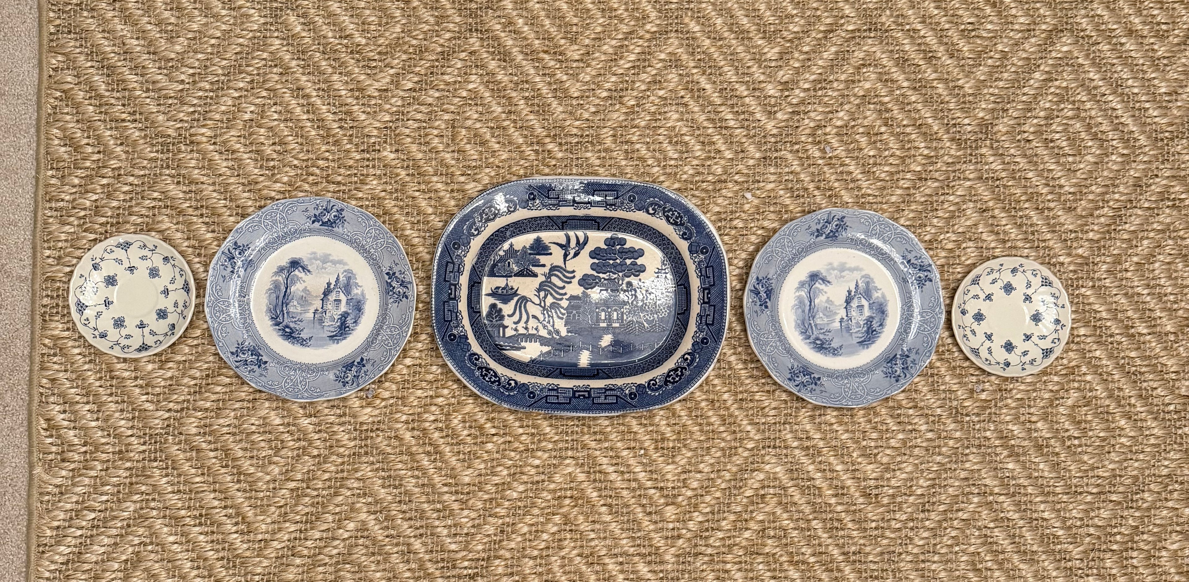 Vintage Blue & White Plate Wall Collection