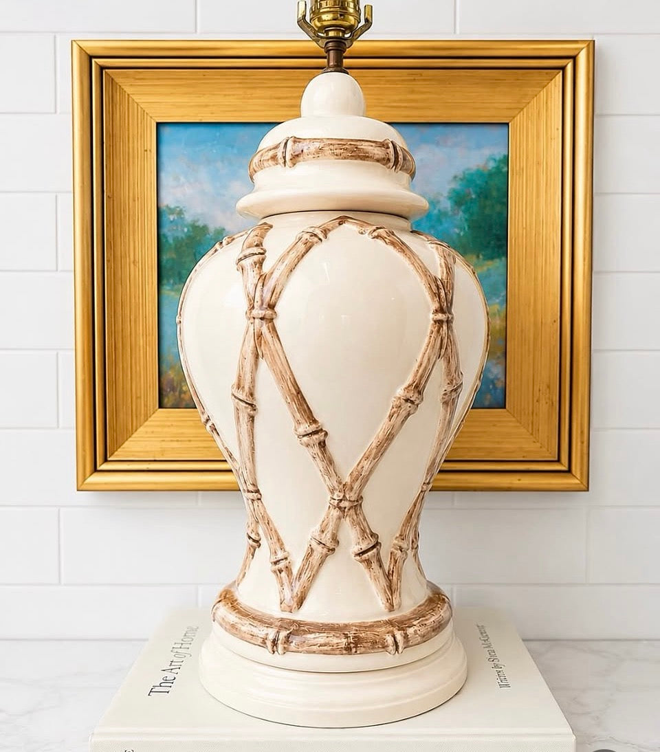 Faux Bamboo Lamp