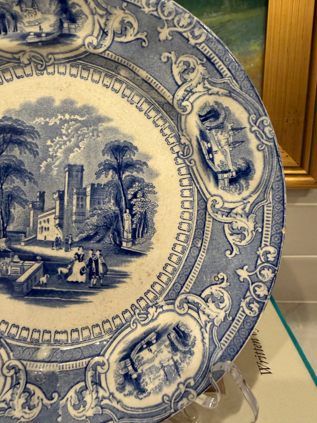Antique Corinthia by J. Challinor Blue & White Plate | 8¾”