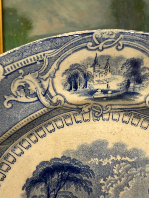Antique Corinthia by J. Challinor Blue & White Plate | 8¾”